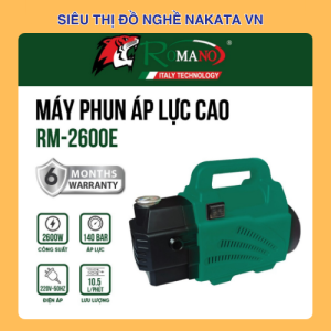 Máy rửa xe Romano RM-2600E - Công suất mạnh mẽ, giá tốt