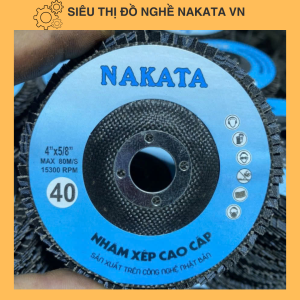 (Lốc 10 cái) Nhám xếp NAKATA 100mm (Size 40, 60, 80)