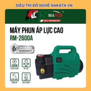Máy Phun Xịt Rửa Xe Romano 2600W RM-2600A Chỉnh Áp