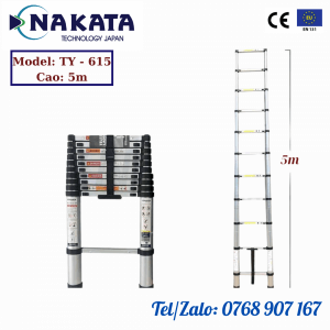 Thang nhôm rút đơn NAKATA 5m - TY615