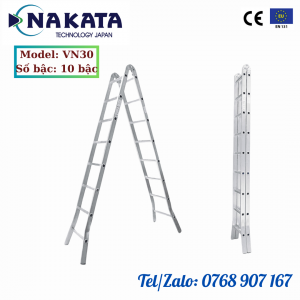 Thang nhôm chữ A khóa tự động Nakata 3M + 3M - (VN30)