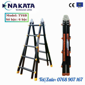 Thang nhôm rút trượt đa năng NAKATA 6M1 (TY6B)